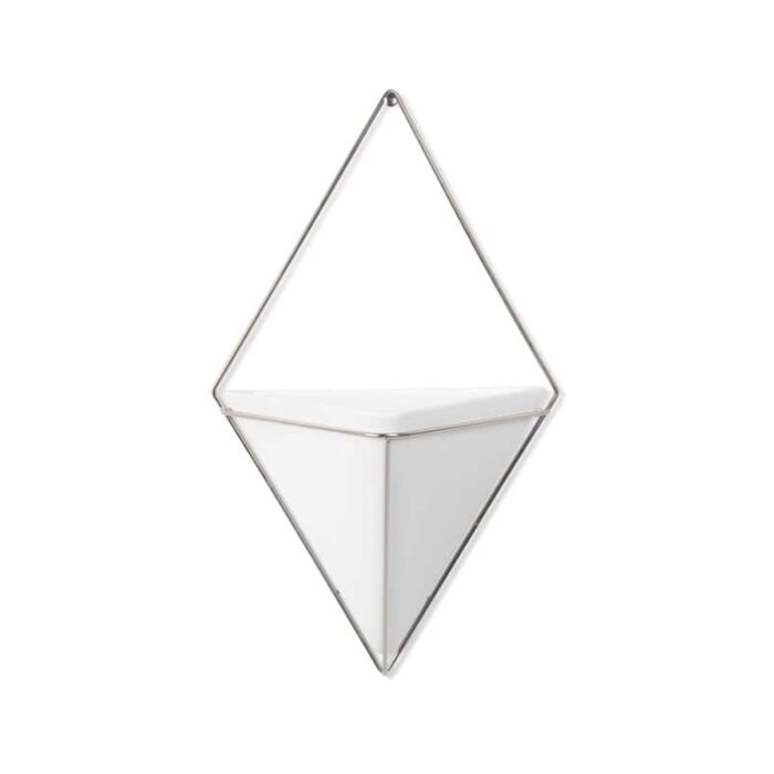 Umbra - Trigg Wall Display - White Nickel - Large